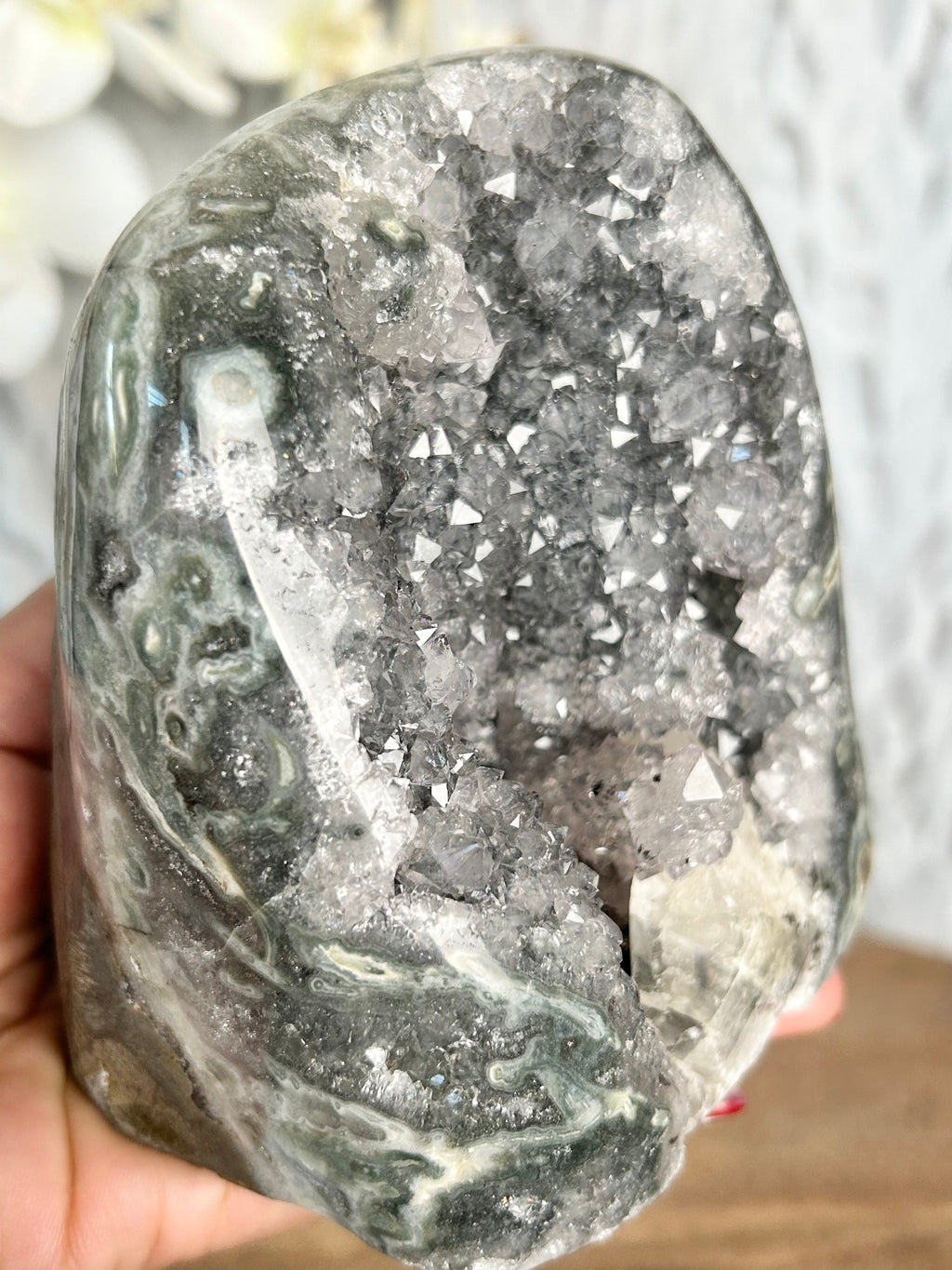 Green Amethyst Cut Base