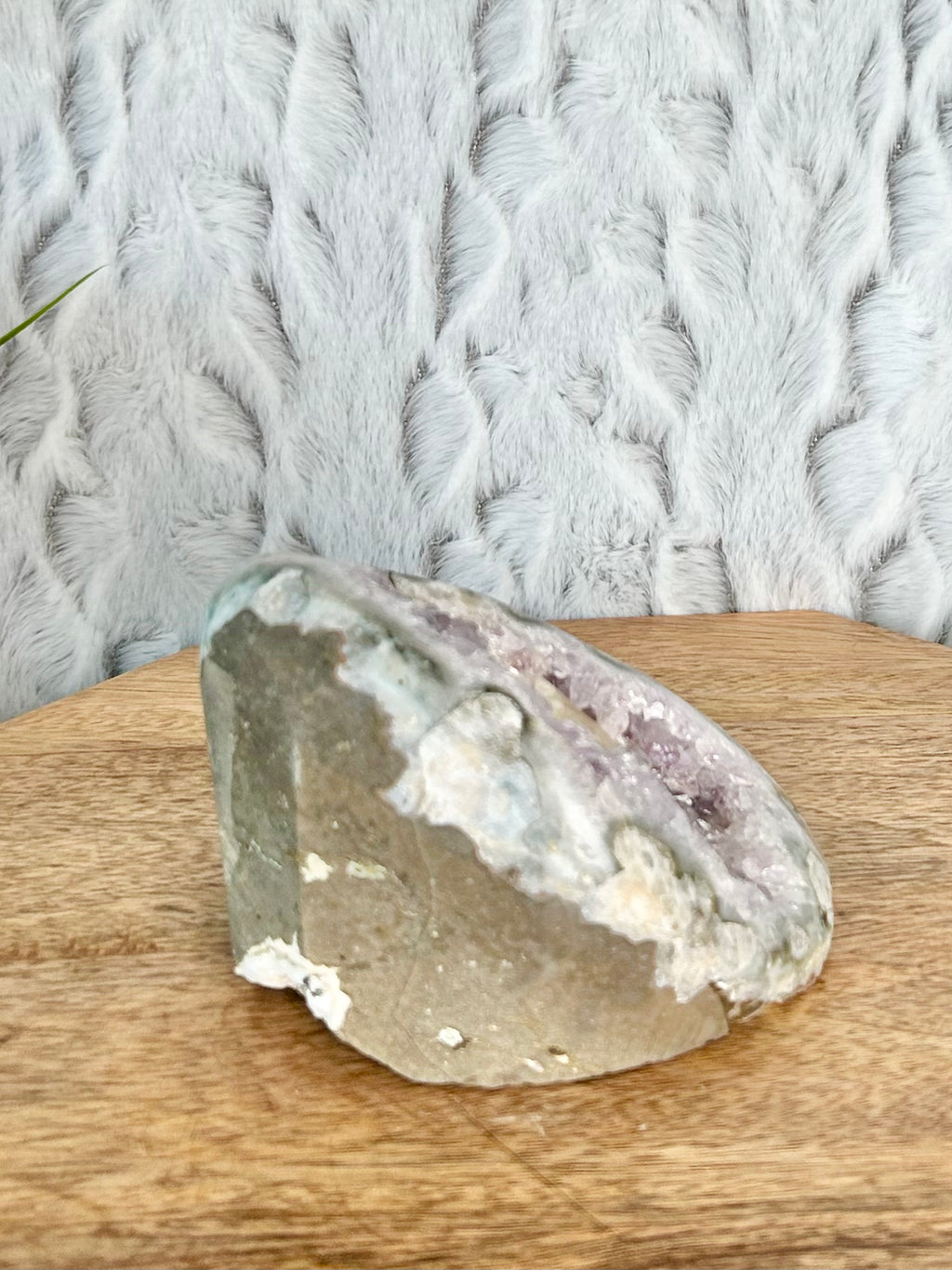 Amethyst with Calcite Cut Base
