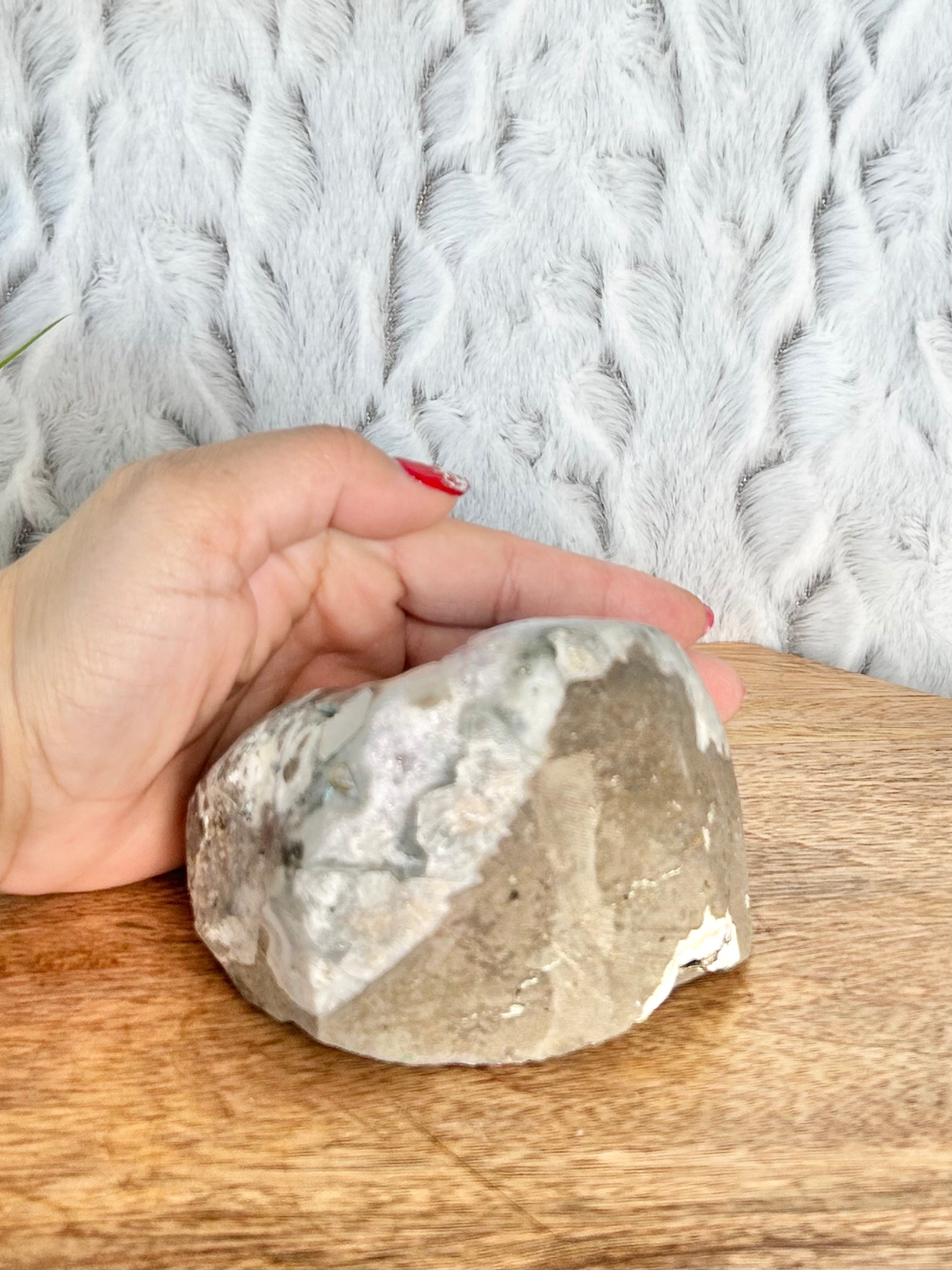 Amethyst with Calcite Cut Base