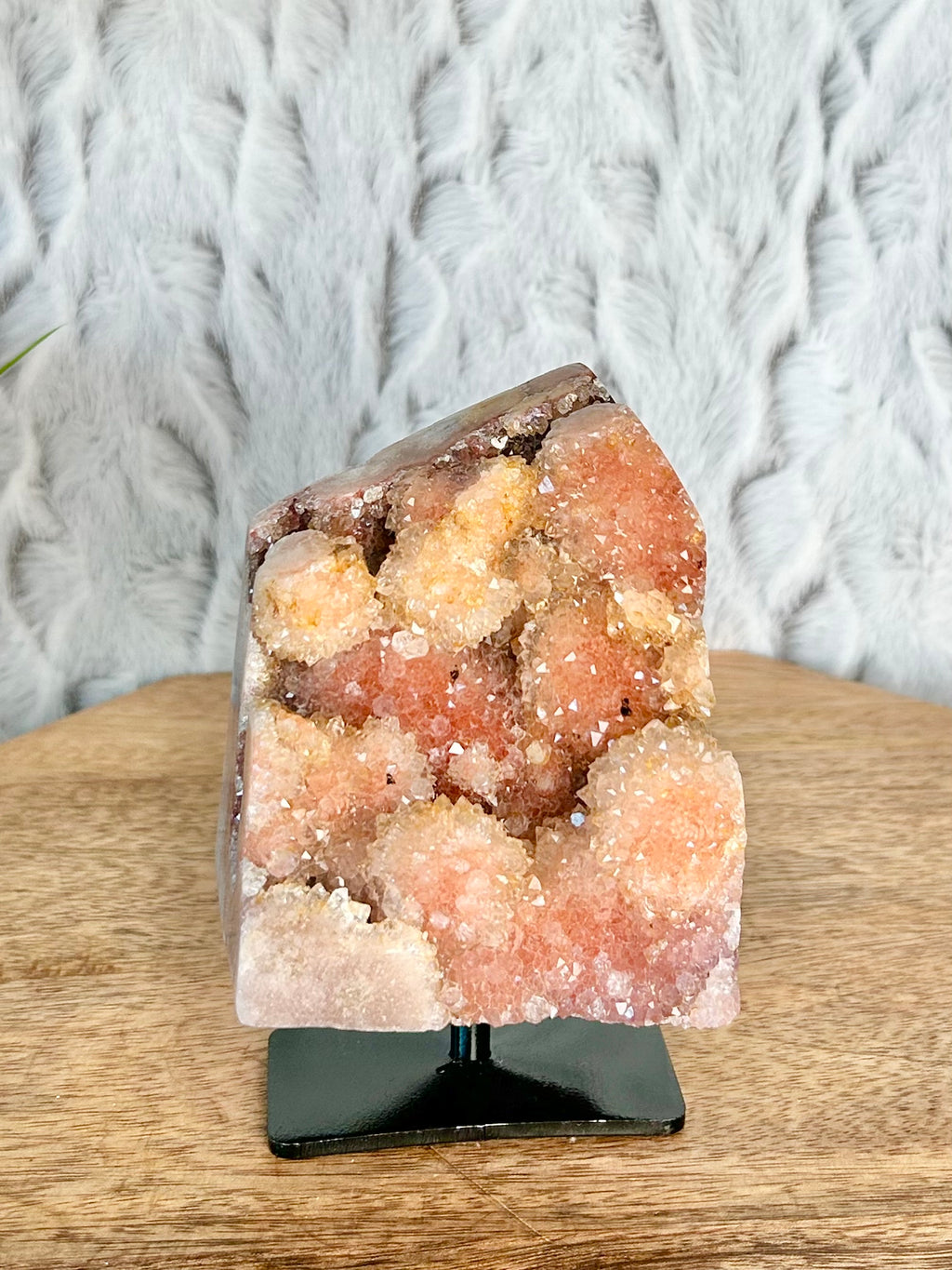 Pink Amethyst Freeform on stand