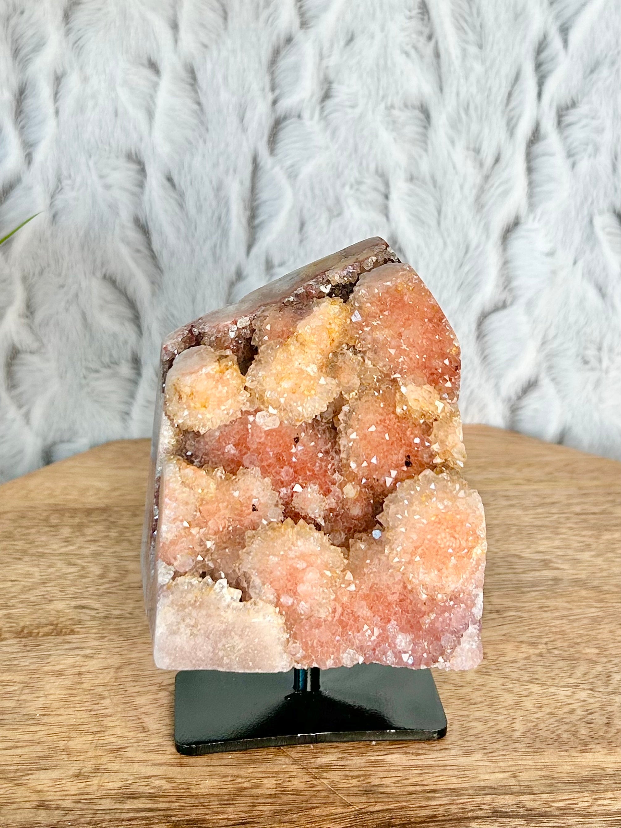 Pink Amethyst Freeform on stand