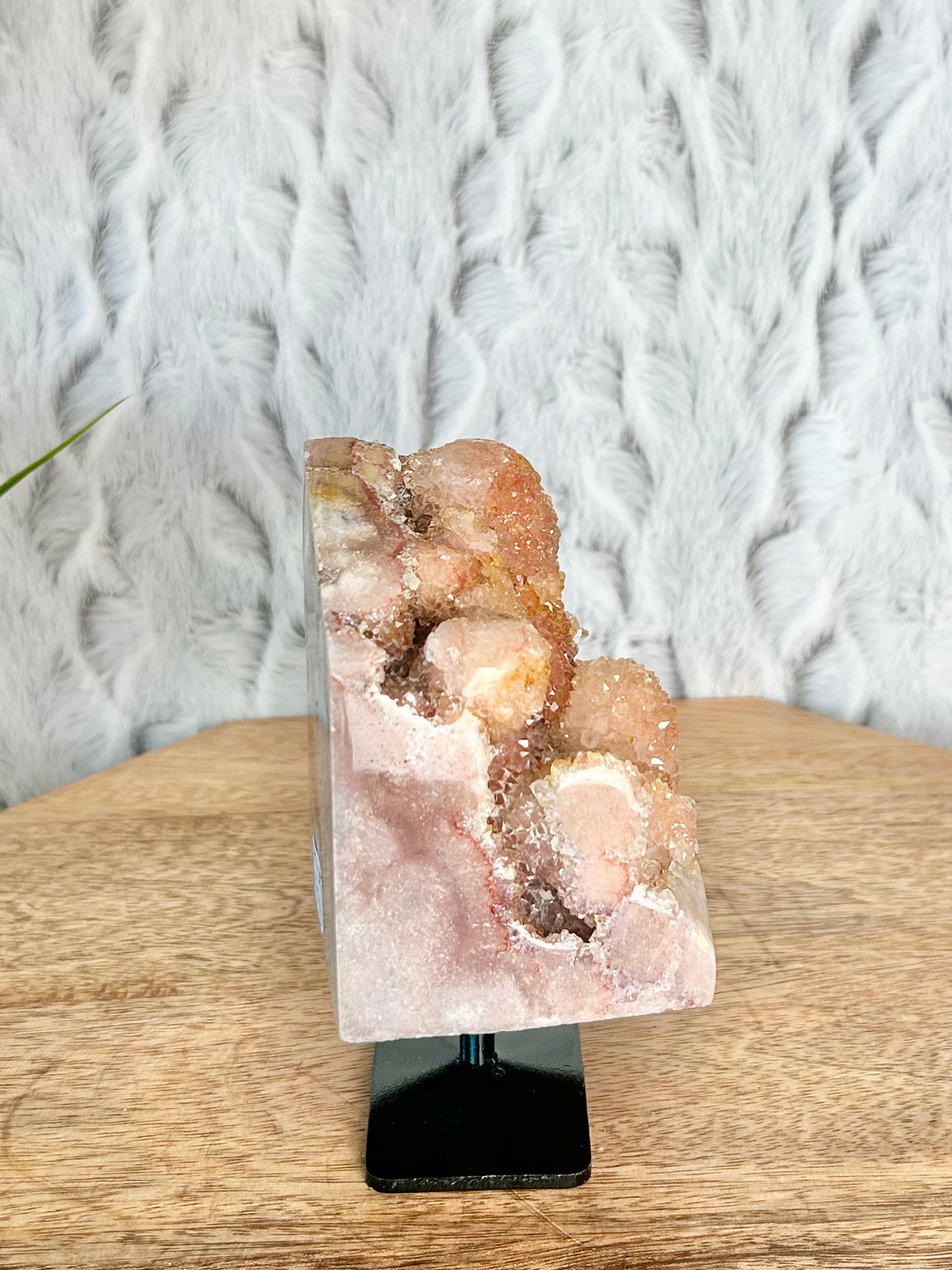 Pink Amethyst Freeform on stand