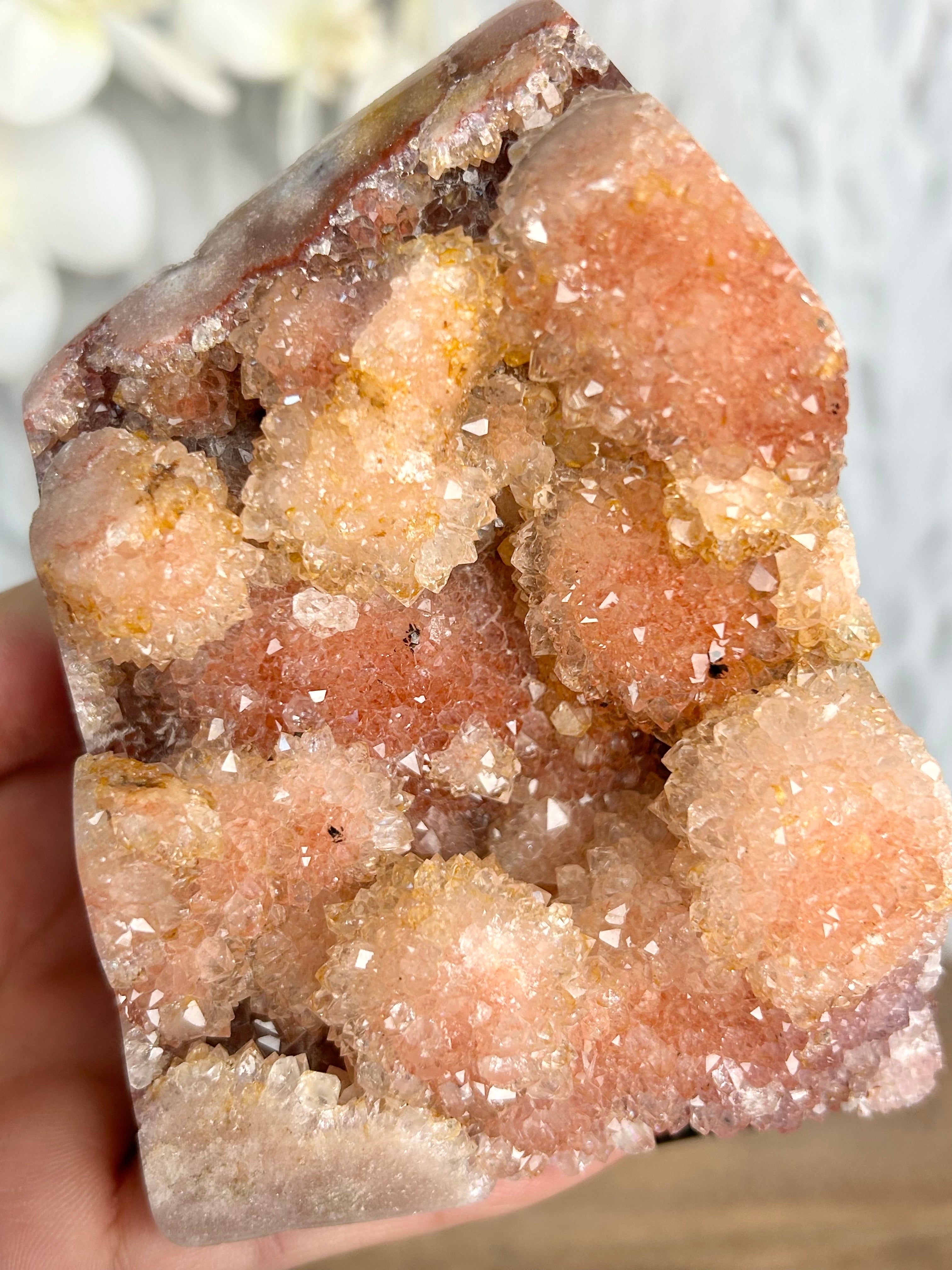 Pink Amethyst Freeform on stand