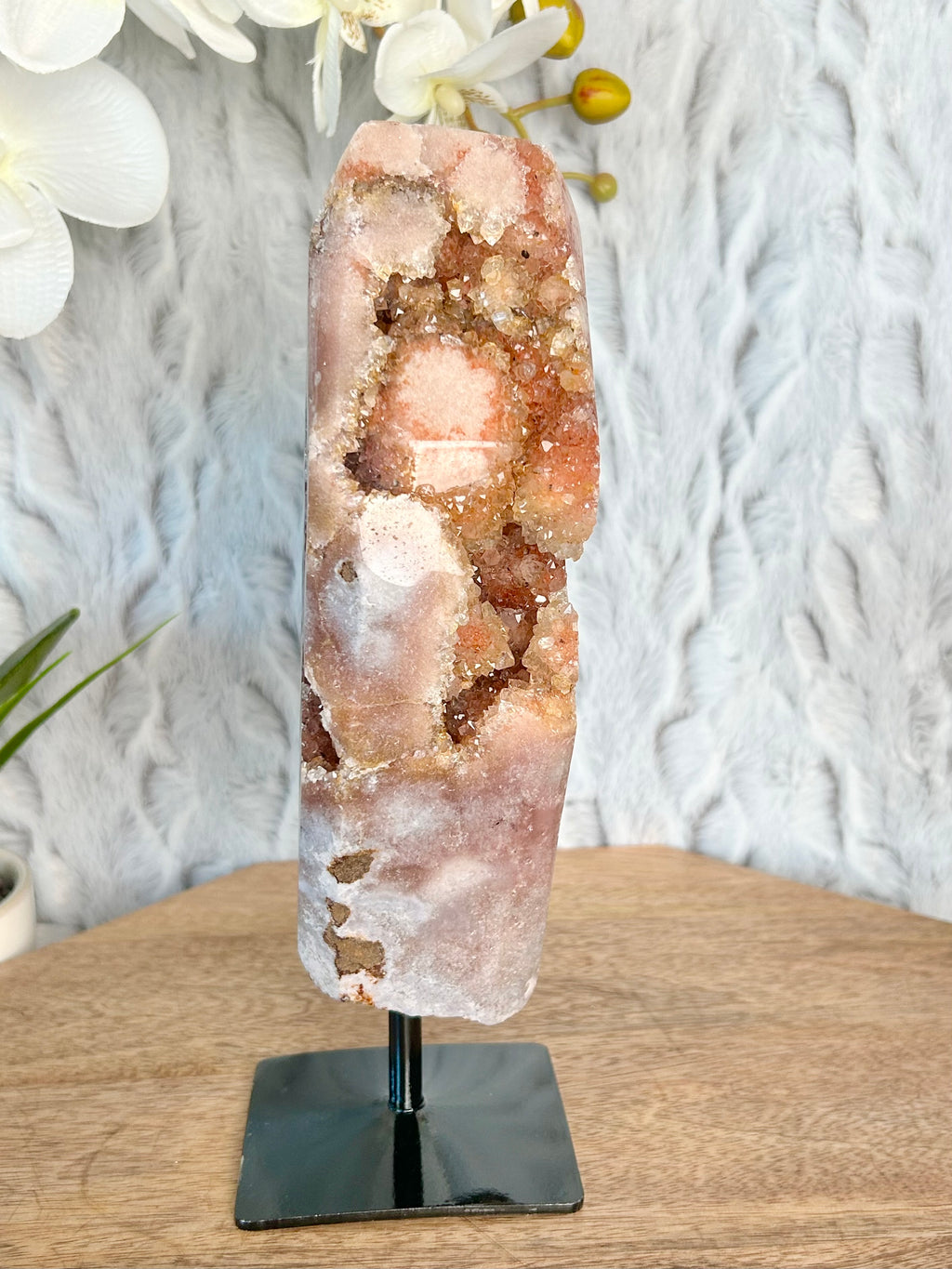 Pink Amethyst Freeform on stand