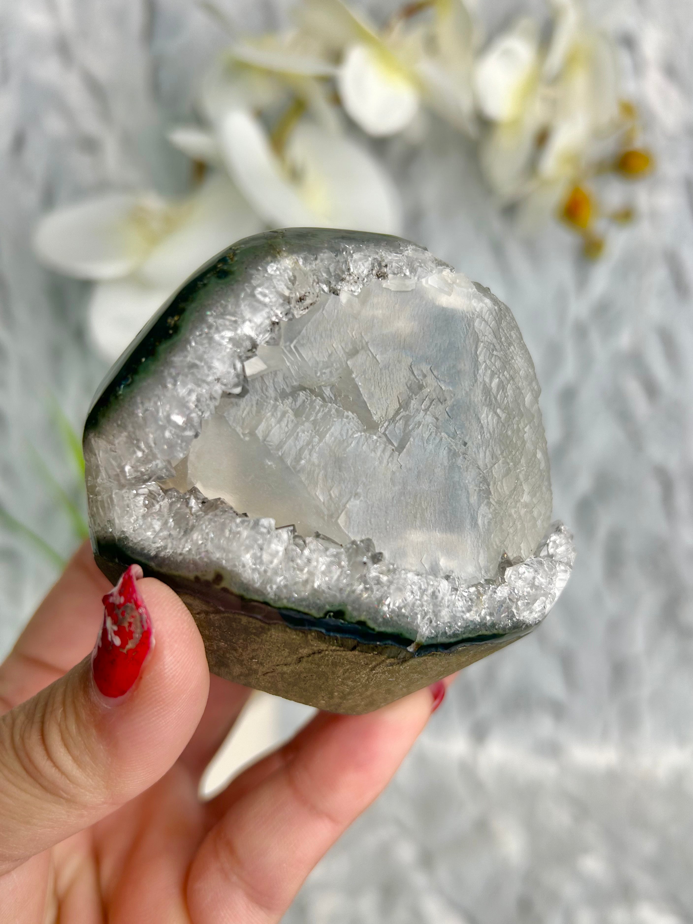 Uruguayan Amethyst with Calcite