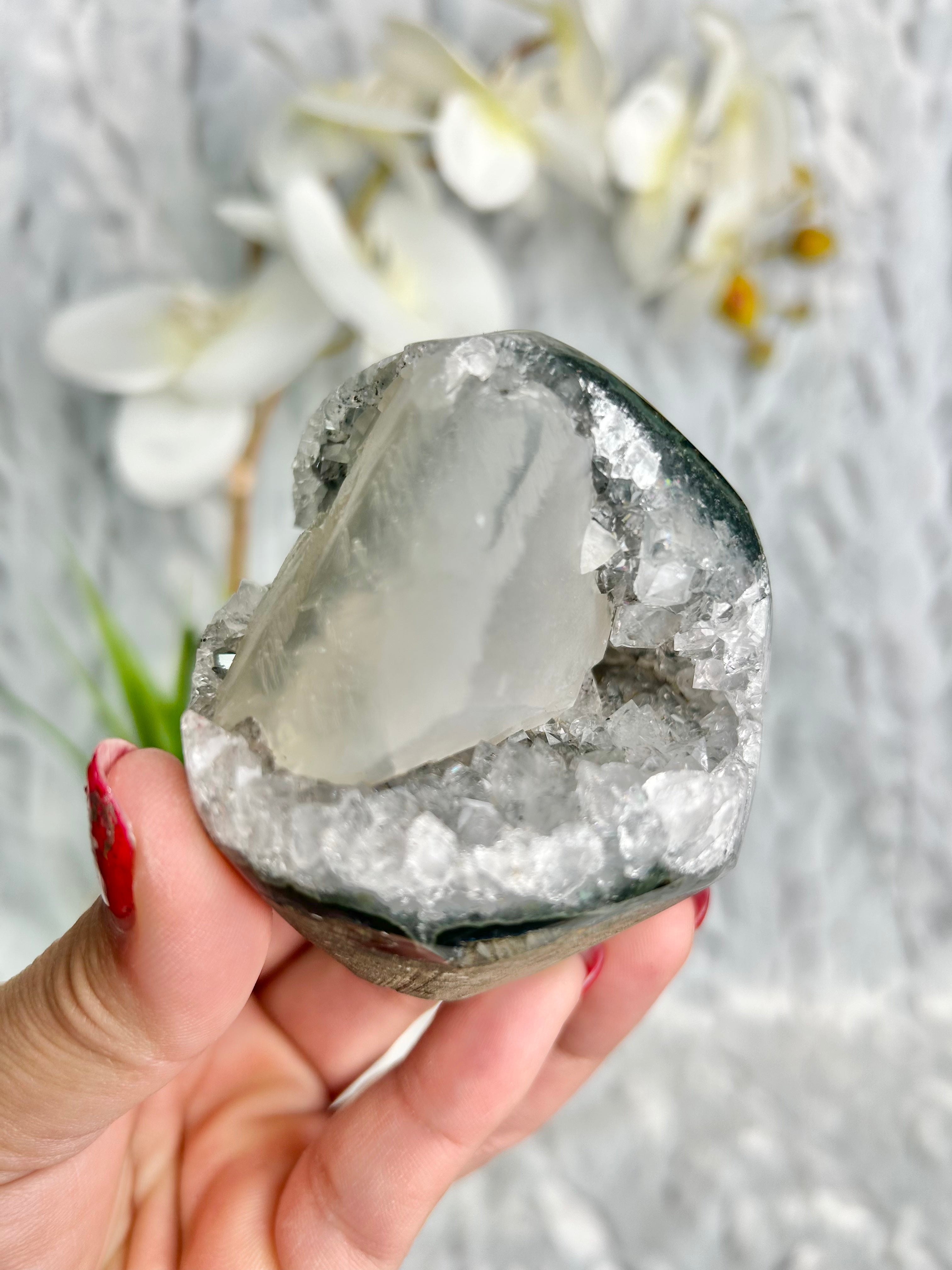 Uruguayan Amethyst with Calcite