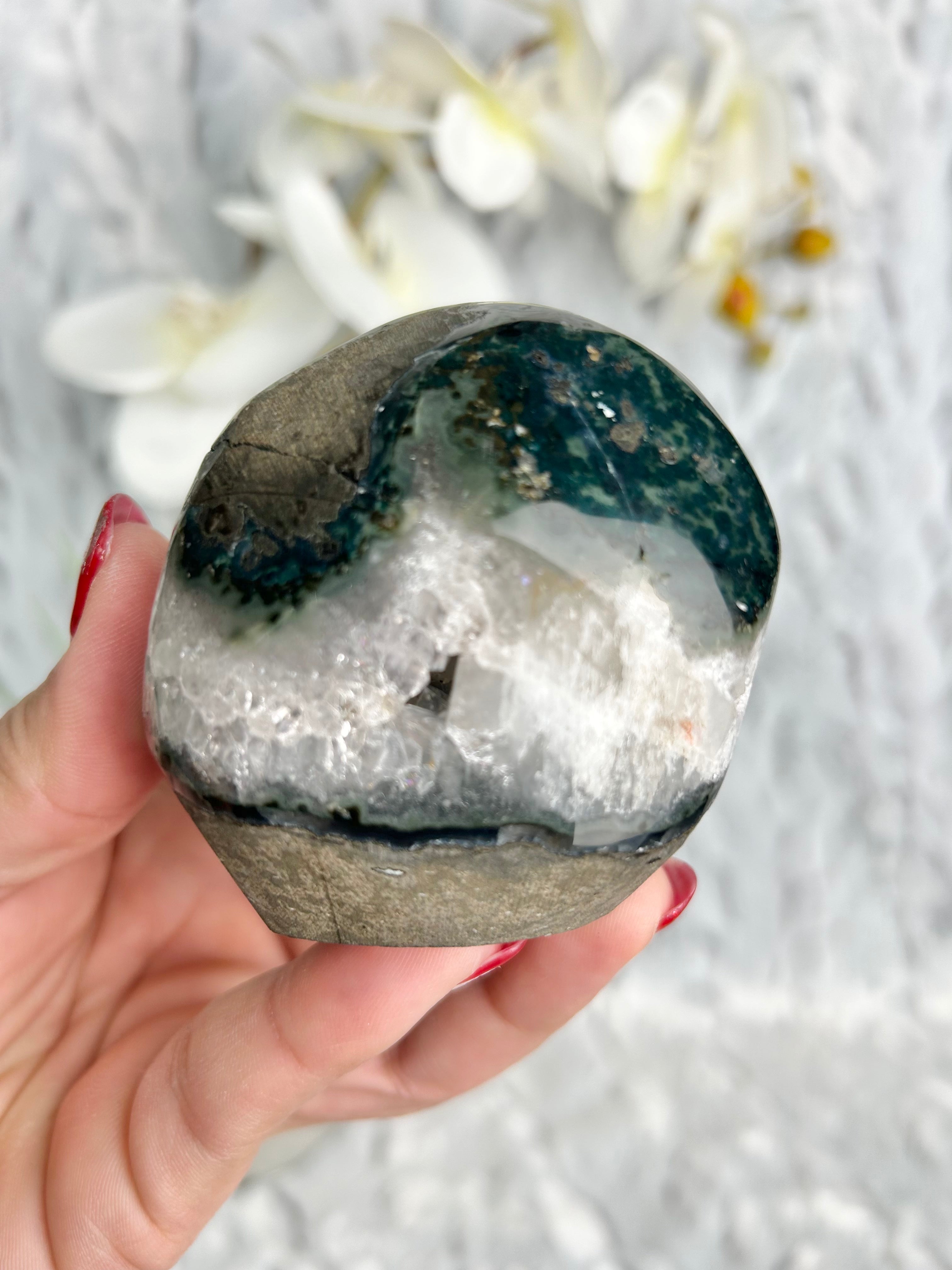 Uruguayan Amethyst with Calcite