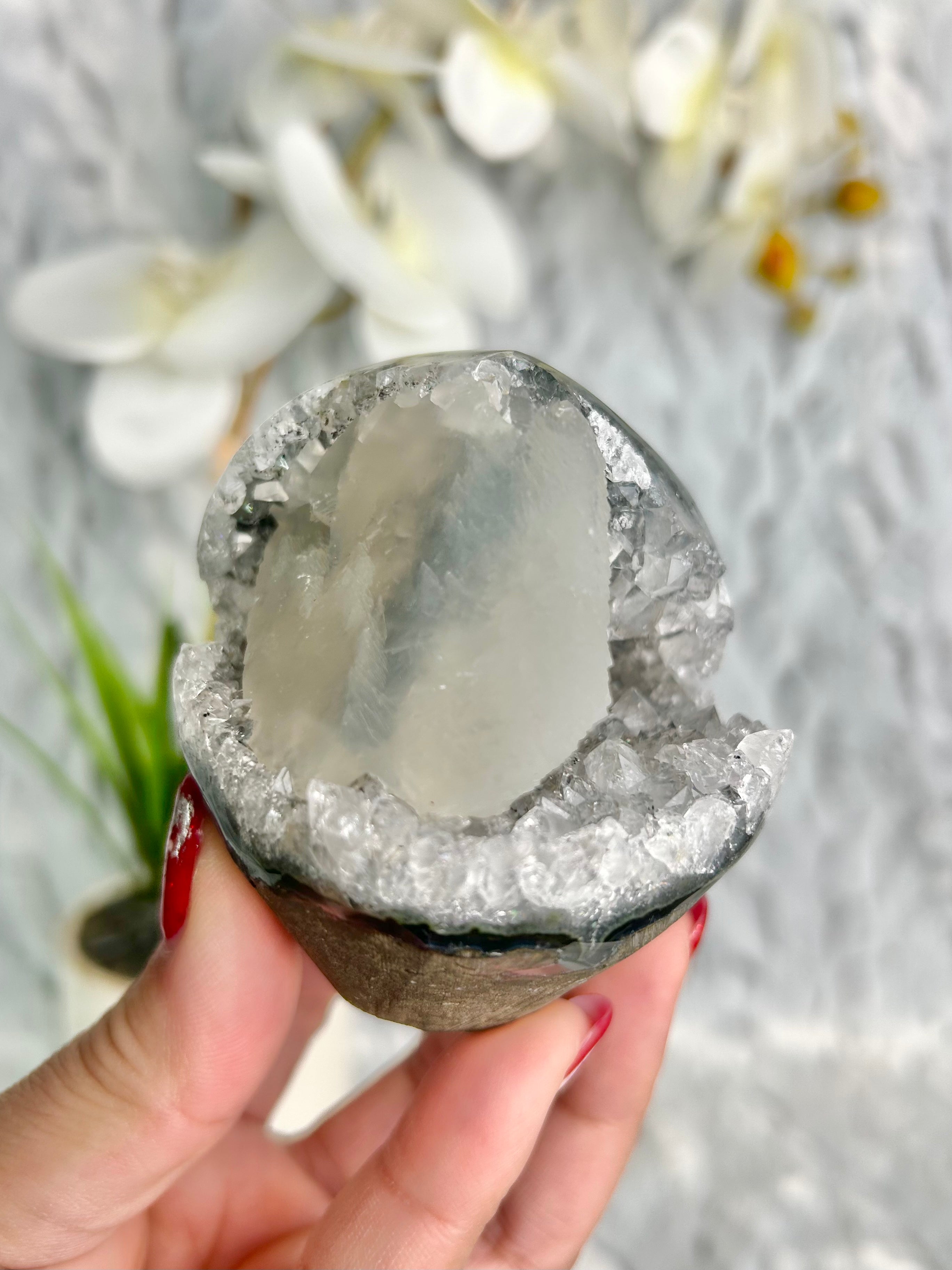 Uruguayan Amethyst with Calcite