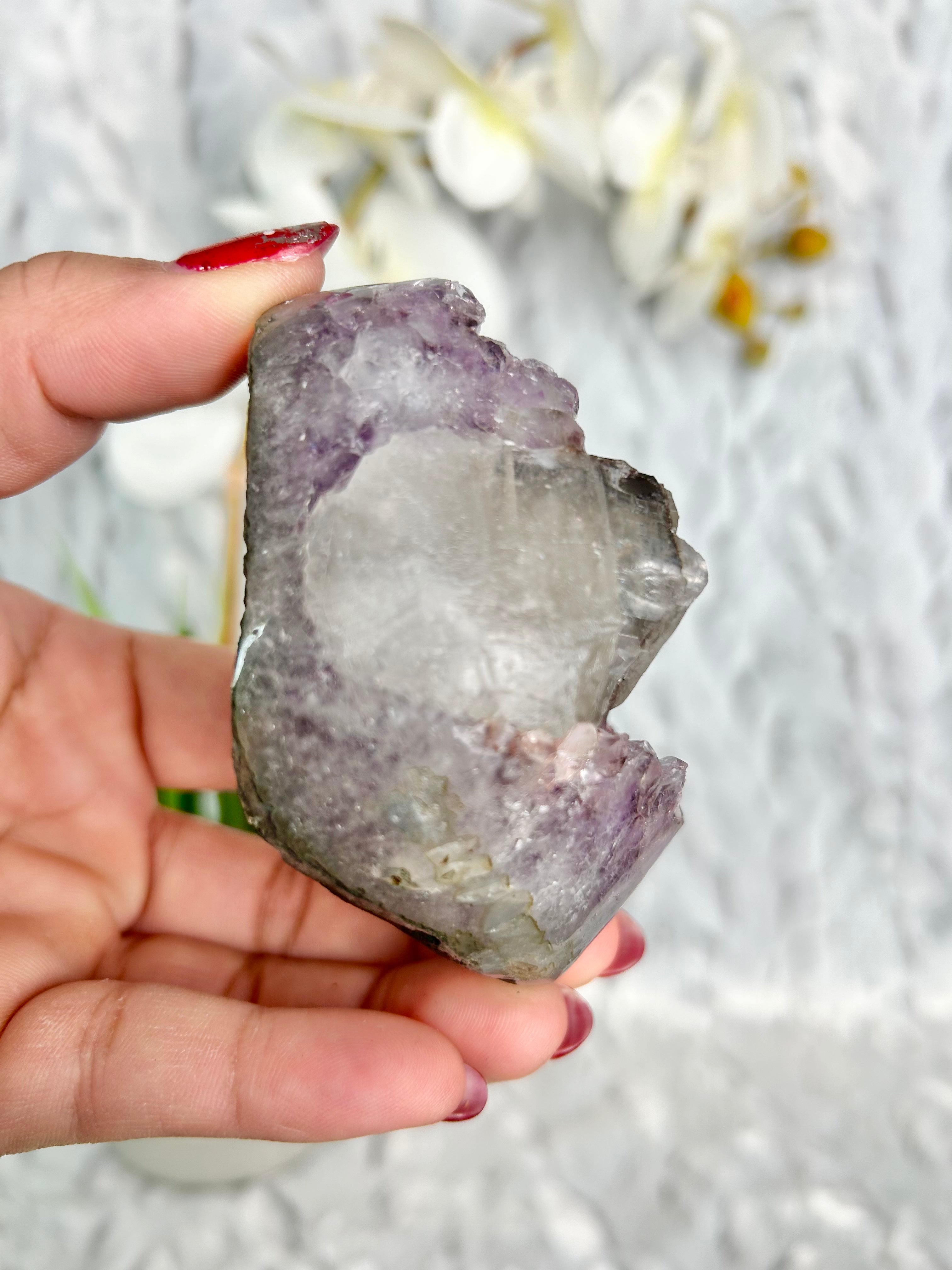 Uruguayan Amethyst with Calcite