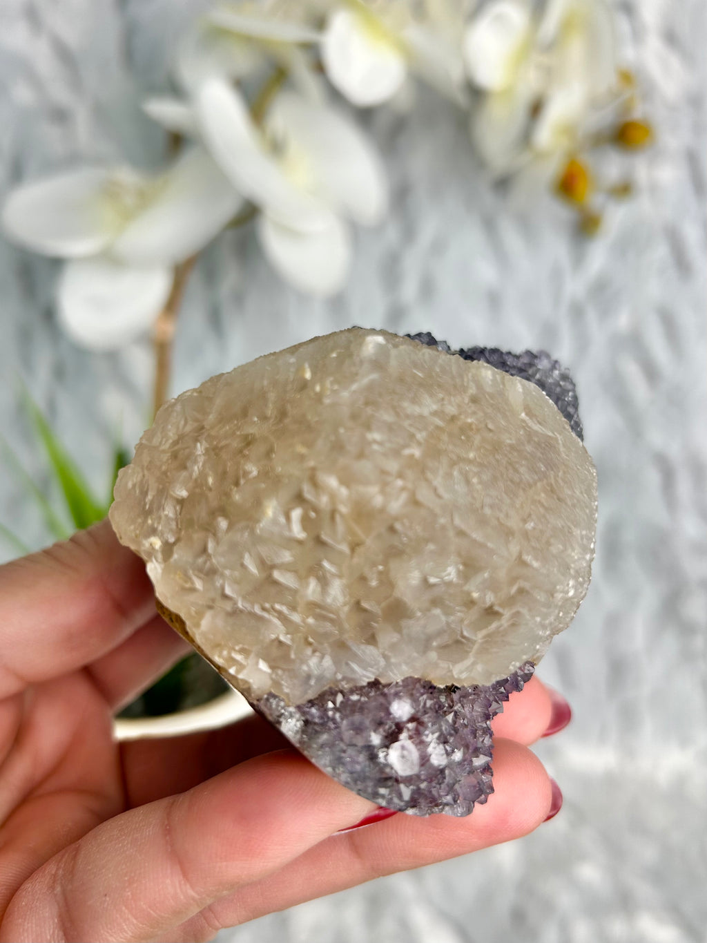 Uruguayan Amethyst with Calcite