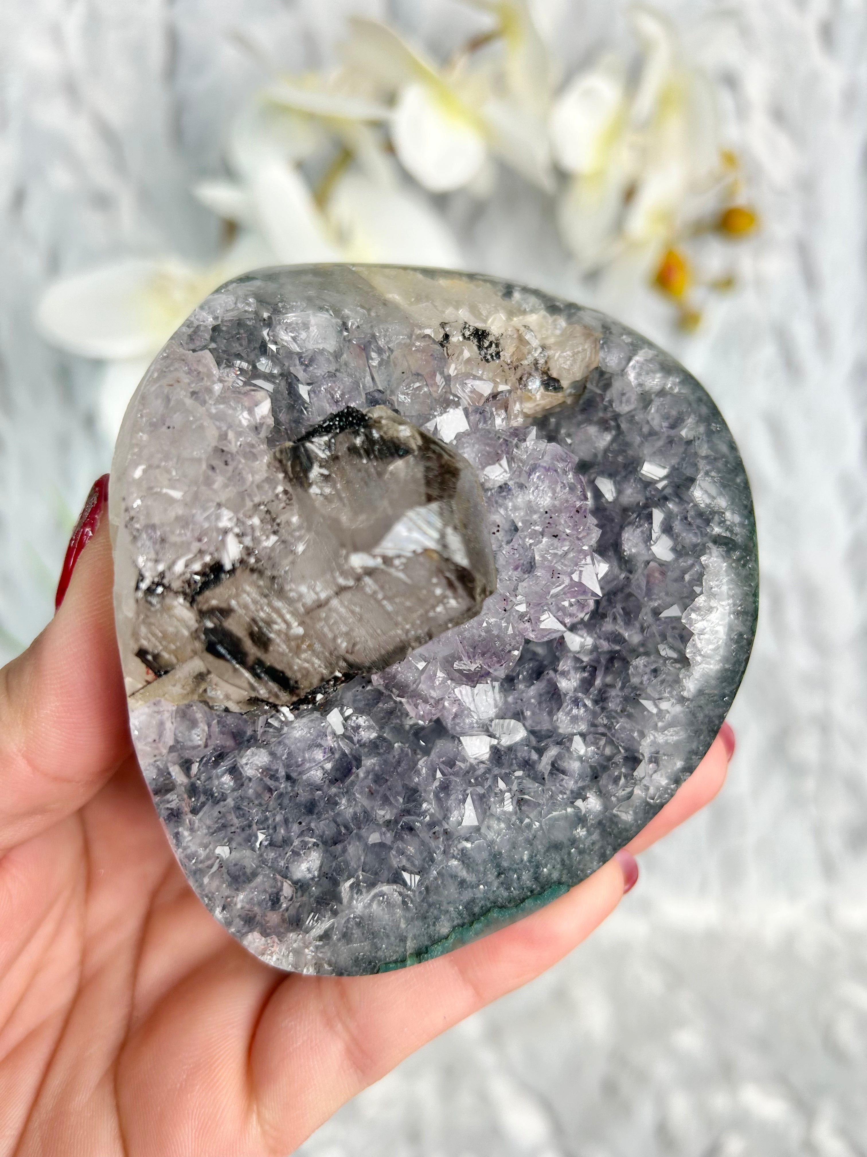 Uruguayan Amethyst with Calcite
