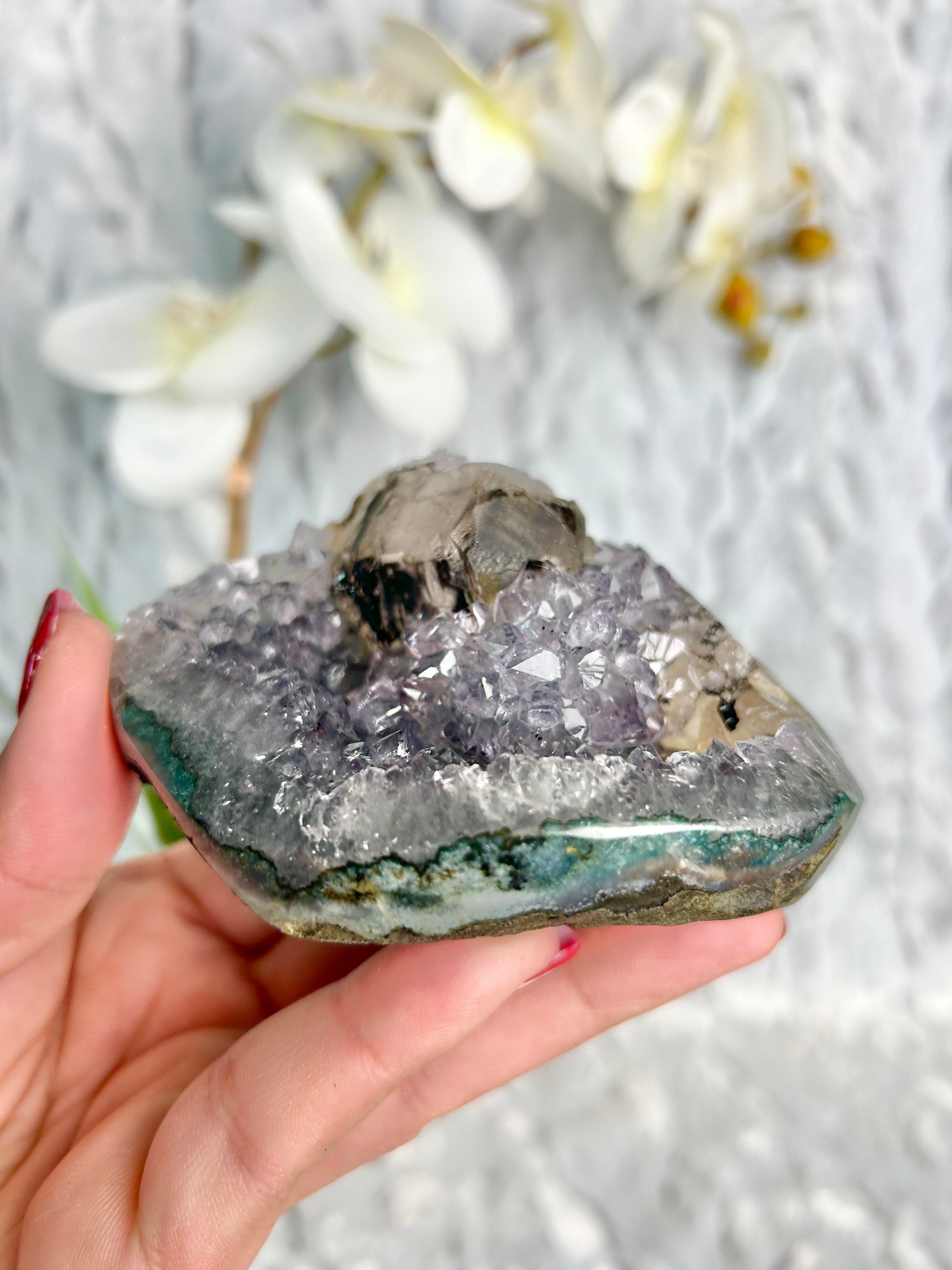 Uruguayan Amethyst with Calcite