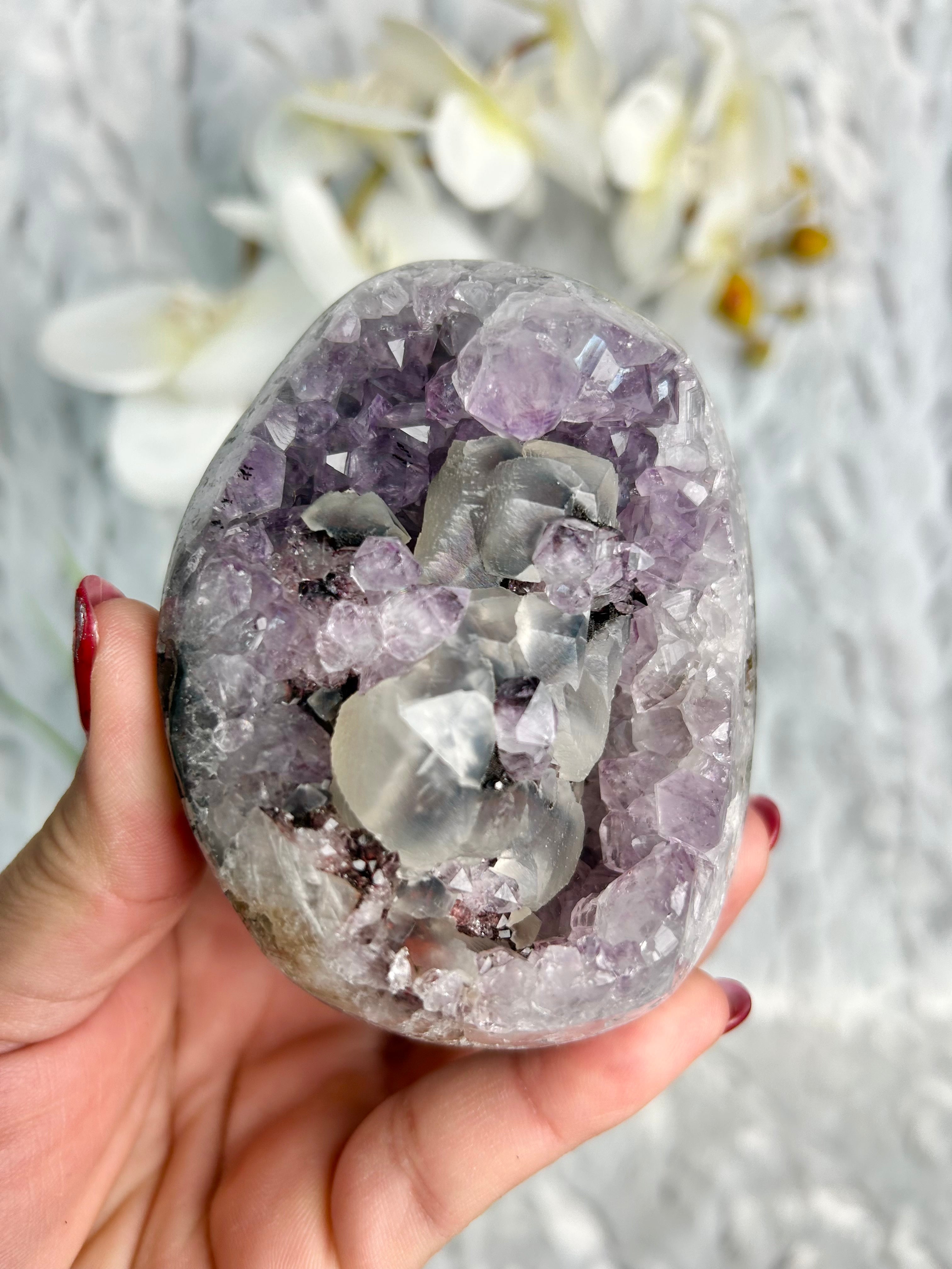 Uruguayan Amethyst with Calcite