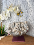 Large Stalactite Agate cluster on stand